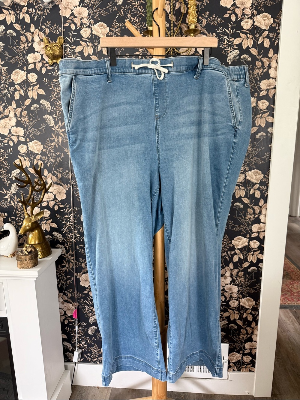 torrid Light Blue Wide Leg Drawstring Jeans